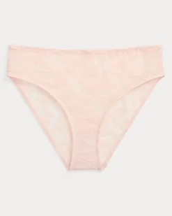 Bikini-Slip aus Spitze Pink