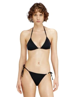 Bikini-Top aus Nylon mit Bindebändern - BHs - Damen - Schwarz