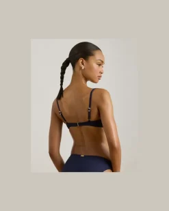 Bikinitop mit ausgeschnittenem Detail Blue