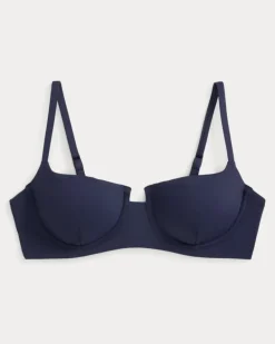 Bikinitop mit ausgeschnittenem Detail Blue