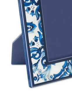 Bilderrahmen mit Majolica-Print - Blau
