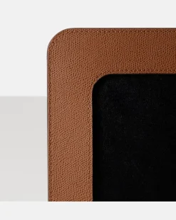 Bilderrahmen Polo Small aus Leder Braun