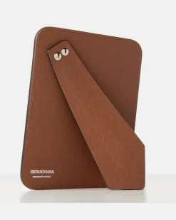 Bilderrahmen Polo Small aus Leder Braun