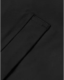 Blake 8240 Coated-Twill Trench Coat Black
