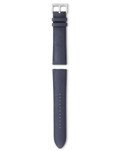 Blaues Kalbslederarmband mit grauer Dornschließe - - Kalbsleder - MB131883 - Smart Armbänder