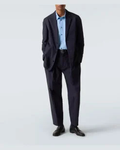 Blazer Albert aus Baumwolle Blau