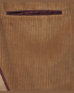 Blazer aus Baumwollcord Braun