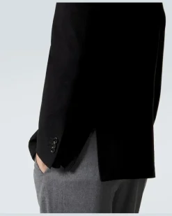 Blazer aus Baumwolle Schwarz