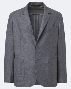 Blazer aus Kaschmir Grau