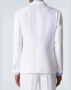 Blazer aus Leinen Weiß