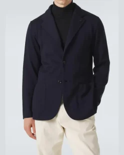 Blazer aus Schurwolle Blau