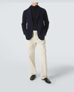 Blazer aus Schurwolle Blau