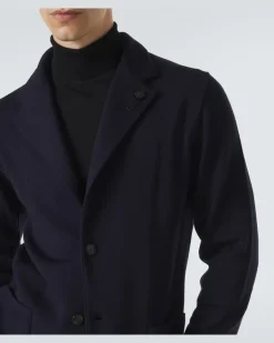 Blazer aus Schurwolle Blau
