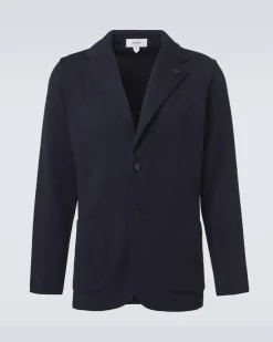 Blazer aus Schurwolle Blau