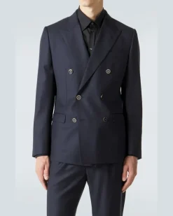Blazer aus Schurwolle Schwarz