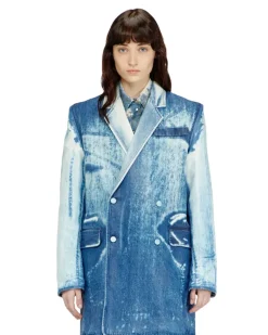Blazer aus X-Ray-Denim - Denim jacken - Damen - Blau