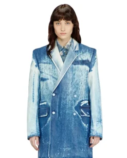Blazer aus X-Ray-Denim - Denim jacken - Damen - Blau