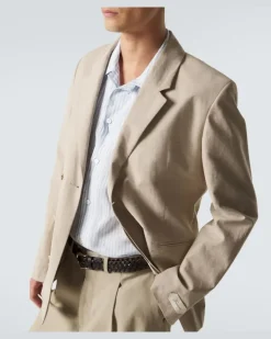 Blazer Melo aus Twill Beige