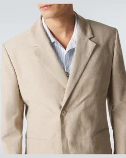 Blazer Melo aus Twill Beige