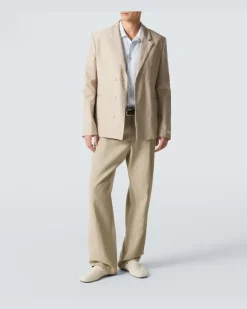 Blazer Melo aus Twill Beige