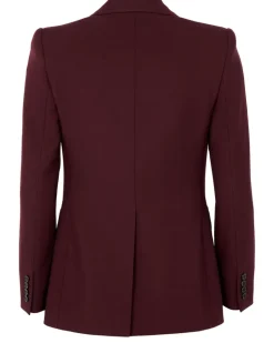 Blazer mit einfacher Knopfleiste Purple