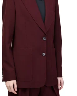 Blazer mit einfacher Knopfleiste Purple