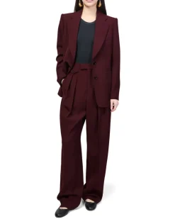 Blazer mit einfacher Knopfleiste Purple