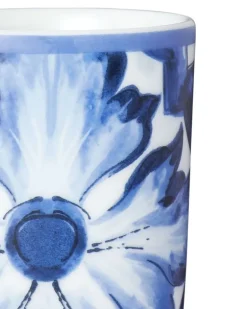 Blu Mediterraneo Trinkglas aus Porzellan - Weiß