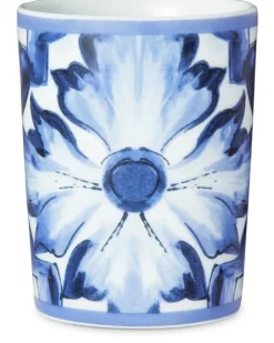 Blu Mediterraneo Trinkglas aus Porzellan - Weiß