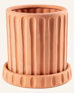 Blumentopf Magna Graecia Dorico braun Orange