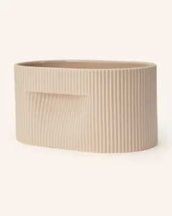 Blumentopf Ridge beige