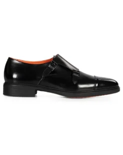 BMW 5 Touring double-strap monk shoes - Schwarz