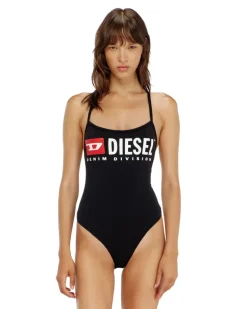 Body aus Baumwolle mit T-back-Trägern - Bodys - Damen - Schwarz