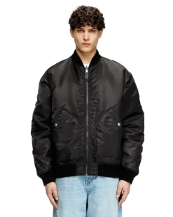 Bomberjacke aus gefüttertem Nylon mit Oval D - Jacken - Herren - Schwarz