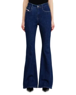 Bootcut Jeans High Waist 1973 D-Partt, Dunkelblau, Reißverschluss