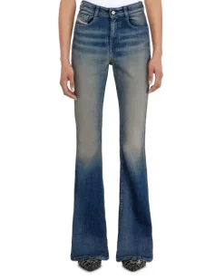 Bootcut Jeans High Waist 1973 D-Partt, Dunkelblau, Reißverschluss