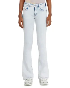 Bootcut Jeans Low Waist 1969 D-Ebbey, Farbig, Reißverschluss Blau