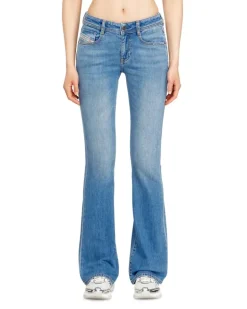 Bootcut Jeans Low Waist 1969 D-Ebbey, Hellblau, Reißverschluss