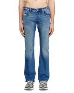 Bootcut Jeans Low Waist 2007 Zatiny, Hellblau, Knopfverschluss