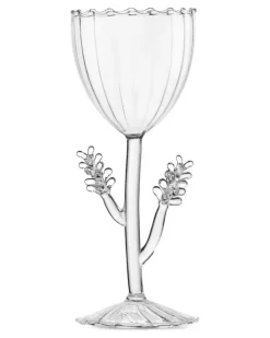 Botanica Weingläser mit Blumendetail (4er-Set) - Weiß