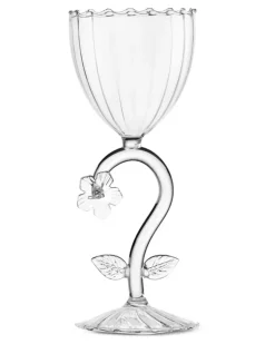 Botanica Weingläser mit Blumendetail (4er-Set) - Weiß