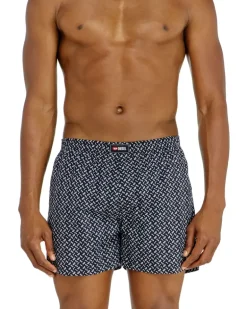Boxershorts aus Baumwolle mit unifarbenem und all-over DSL-Print im Dreierpack - Boxershorts - Herren - Blau