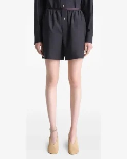Boxershorts mit Stretchbund - Schwarz