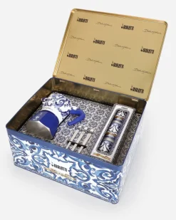 Box Große Espressokanne + 3 Porzellanbecher & 3 Silberne Rührstäbchen Bialetti - Accessoires Mehrfarbig