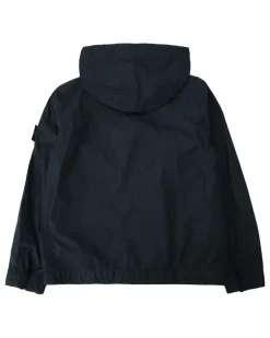 Boys' Short Parka Down Jacket Navy Fibra Poliammidica
