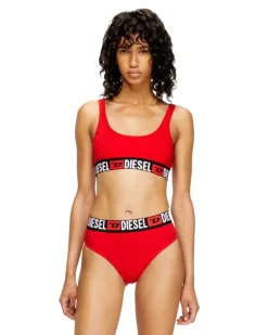 Bralette mit Logoband - BHs - Damen - Rot