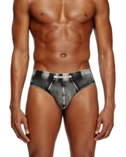 Briefs mit Denim-Effekt - Slips - Herren - Schwarz