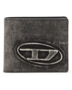 Brieftasche aus gewaschenem Denim - Kleine Portemonnaies - Unisex - Grau