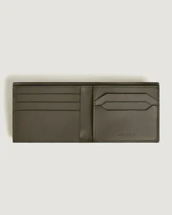 Brieftasche 6 cc aus Corteccia-Sfumato-Leder - Khaki - Leder - MB220274 - Brieftaschen