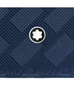 Brieftasche 6 cc aus Extreme Leder - Tintenblau - Leder - MB198063 - Brieftaschen